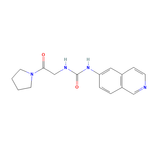 1-isoquinolin-6-yl-3-(2-oxo-2-pyrrolidin-1-ylethyl)urea (CAS: 1687736-54-4) - Related Chemical Product