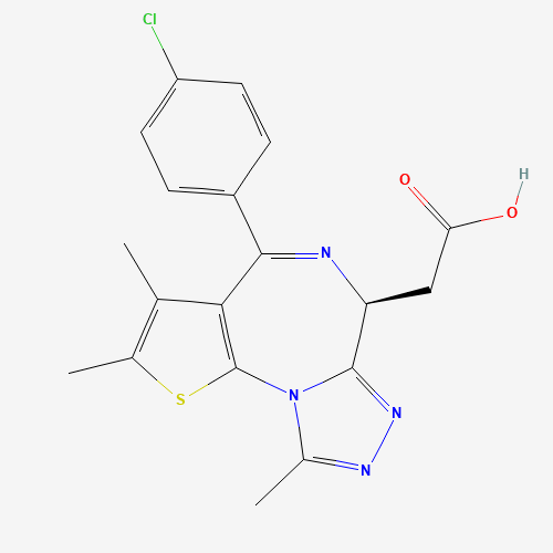 (S)-(4-Chlorophenyl)-2,3,9-trimethyl-6H-thieno[3,2-f]-[1,2,4]triazolo[4,3-a][1,4]diazepine-6-acetic acid (CAS: 202592-23-2) - Related Chemical Product