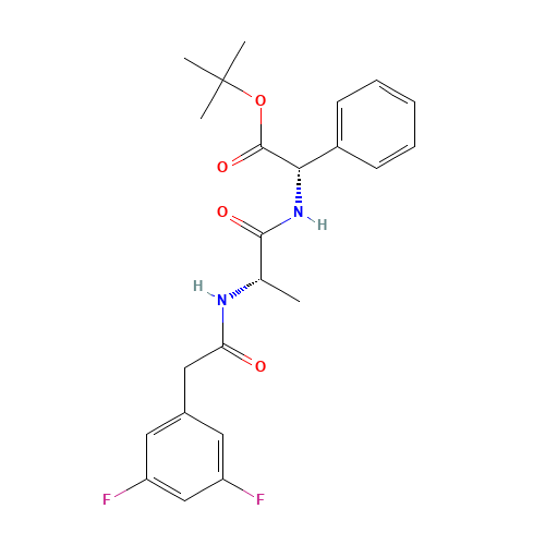 tert-butyl (2S)-2-[[(2S)-2-[[2-(3,5-difluorophenyl)acetyl]amino]propanoyl]amino]-2-phenylacetate (CAS: 208255-80-5) - Related Chemical Product