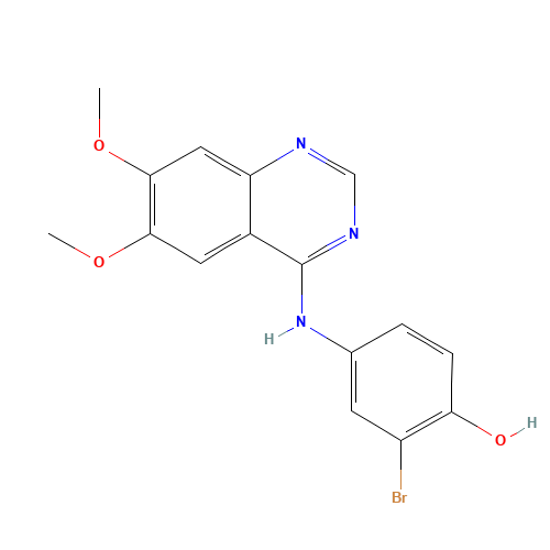 2-bromo-4-[(6,7-dimethoxyquinazolin-4-yl)amino]phenol (CAS: 211555-04-3) - Related Chemical Product