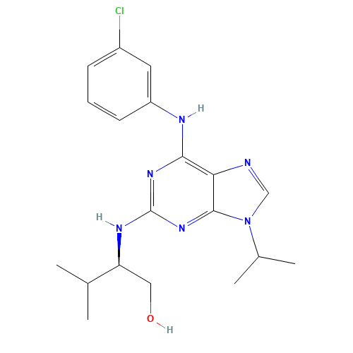 (2R)-2-[[6-(3-chloroanilino)-9-propan-2-ylpurin-2-yl]amino]-3-methylbutan-1-ol (CAS: 212844-53-6) - Related Chemical Product