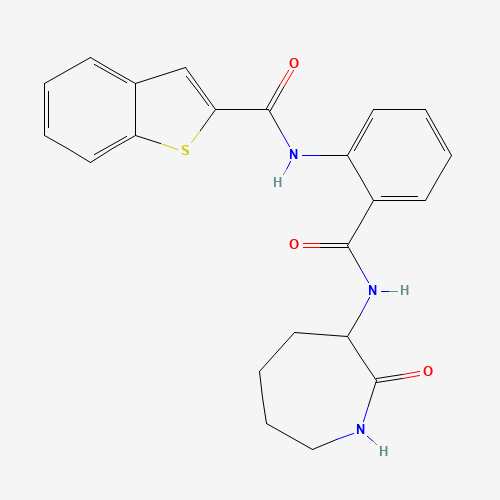 N-[2-[(2-oxoazepan-3-yl)carbamoyl]phenyl]-1-benzothiophene-2-carboxamide (CAS: 219766-25-3) - Related Chemical Product