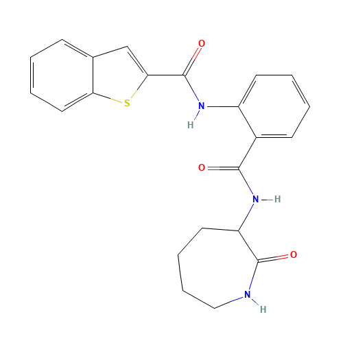 N-[2-[(2-oxoazepan-3-yl)carbamoyl]phenyl]-1-benzothiophene-2-carboxamide (CAS: 219766-25-3) - Related Chemical Product