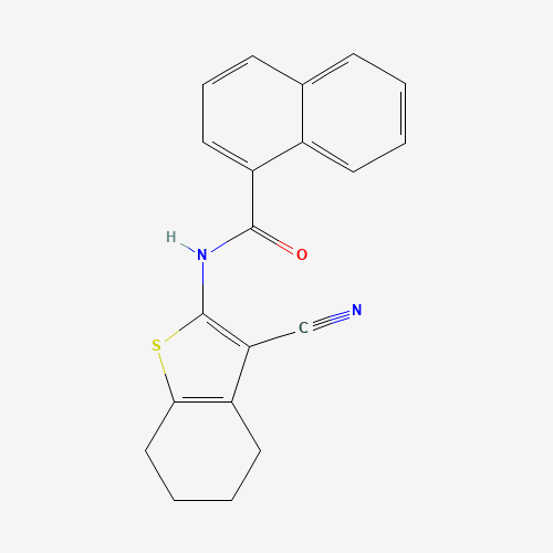 N-(3-cyano-4,5,6,7-tetrahydro-1-benzothiophen-2-yl)naphthalene-1-carboxamide (CAS: 312917-14-9) - Related Chemical Product