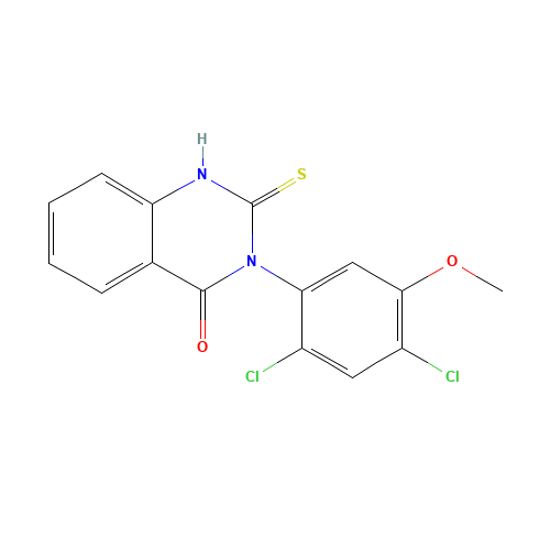 3-(2,4-dichloro-5-methoxyphenyl)-2-sulfanylidene-1H-quinazolin-4-one (CAS: 338967-87-6) - Related Chemical Product