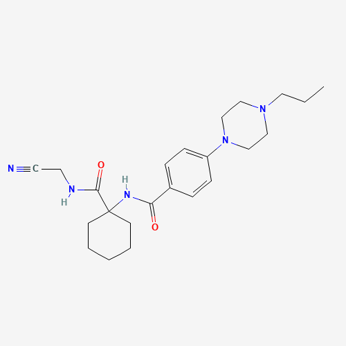 N-[1-(cyanomethylcarbamoyl)cyclohexyl]-4-(4-propylpiperazin-1-yl)benzamide (CAS: 354813-19-7) - Related Chemical Product