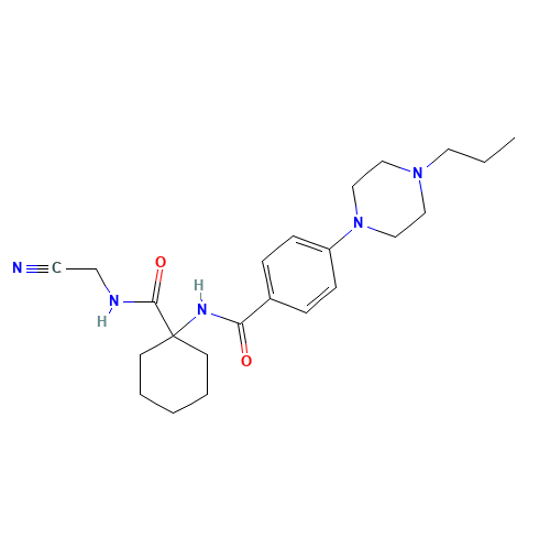 N-[1-(cyanomethylcarbamoyl)cyclohexyl]-4-(4-propylpiperazin-1-yl)benzamide (CAS: 354813-19-7) - Related Chemical Product