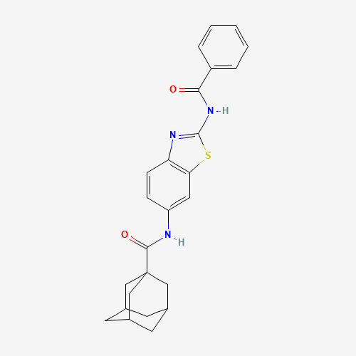 N-(2-benzamido-1,3-benzothiazol-6-yl)adamantane-1-carboxamide (CAS: 362003-83-6) - Related Chemical Product
