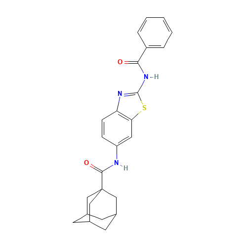 N-(2-benzamido-1,3-benzothiazol-6-yl)adamantane-1-carboxamide (CAS: 362003-83-6) - Related Chemical Product