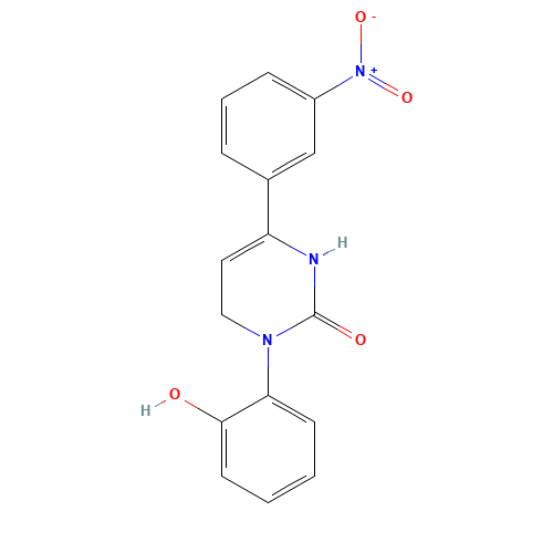 3-(2-hydroxyphenyl)-6-(3-nitrophenyl)-1,4-dihydropyrimidin-2-one (CAS: 36945-98-9) - Related Chemical Product