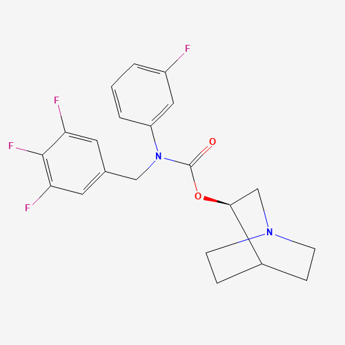 [(3R)-1-azabicyclo[2.2.2]octan-3-yl] N-(3-fluorophenyl)-N-[(3,4,5-trifluorophenyl)methyl]carbamate (CAS: 385367-47-5) - Related Chemical Product