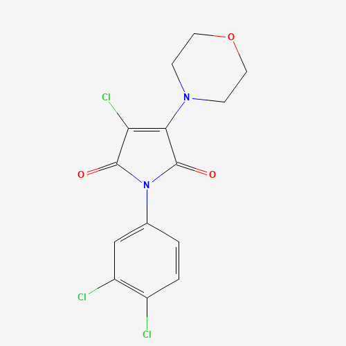 3-chloro-1-(3,4-dichlorophenyl)-4-morpholin-4-ylpyrrole-2,5-dione (CAS: 415713-60-9) - Related Chemical Product