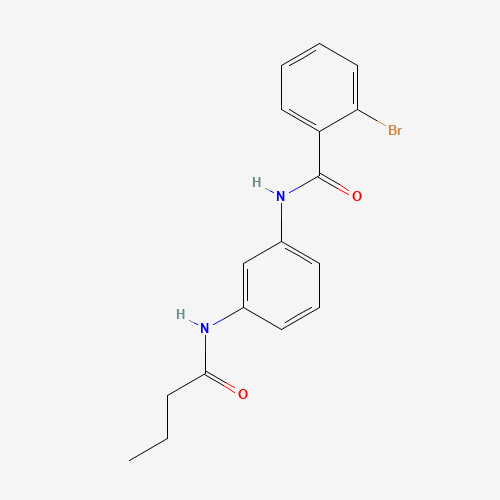 2-bromo-N-[3-(butanoylamino)phenyl]benzamide (CAS: 423735-93-7) - Related Chemical Product