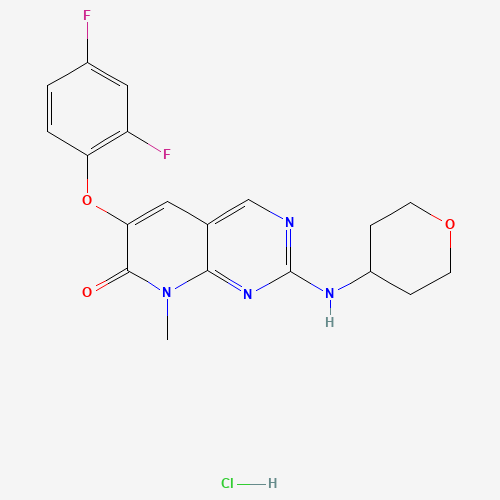 6-(2,4-difluorophenoxy)-8-methyl-2-(oxan-4-ylamino)pyrido[2,3-d]pyrimidin-7-one;hydrochloride (CAS: 449808-64-4) - Related Chemical Product