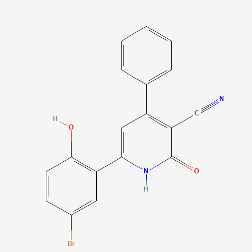 6-(5-bromo-2-hydroxyphenyl)-2-oxo-4-phenyl-1H-pyridine-3-carbonitrile (CAS: 491871-58-0) - Related Chemical Product
