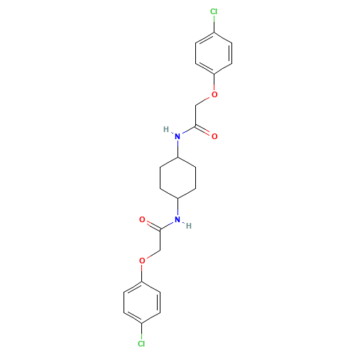 2-(4-chlorophenoxy)-N-[4-[[2-(4-chlorophenoxy)acetyl]amino]cyclohexyl]acetamide (CAS: 548470-11-7) - Related Chemical Product