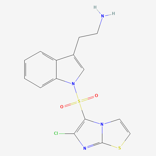 2-[1-(6-chloroimidazo[2,1-b][1,3]thiazol-5-yl)sulfonylindol-3-yl]ethanamine (CAS: 554403-49-5) - Related Chemical Product