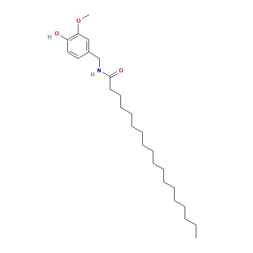 N-[(4-hydroxy-3-methoxyphenyl)methyl]octadecanamide (CAS: 58493-50-8) - Related Chemical Product