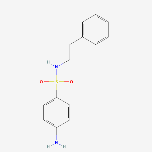 4-amino-N-(2-phenylethyl)benzenesulfonamide (CAS: 587850-67-7) - Chemical Structure and Molecular Formula 