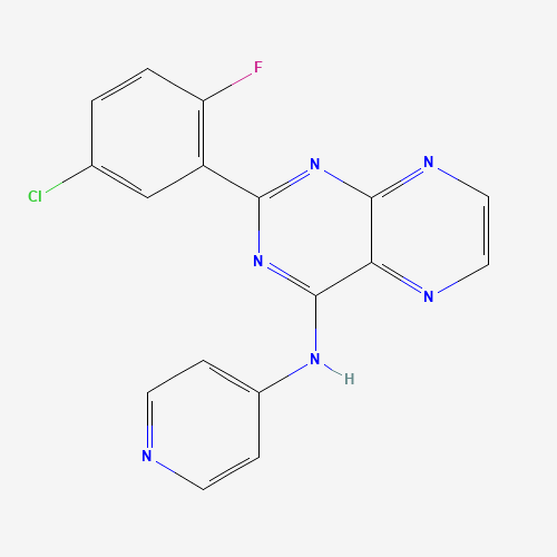 2-(5-chloro-2-fluorophenyl)-N-pyridin-4-ylpteridin-4-amine (CAS: 627536-09-8) - Related Chemical Product