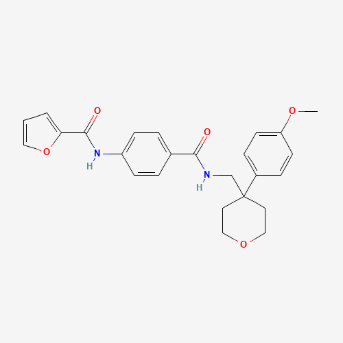 N-[4-[[4-(4-methoxyphenyl)oxan-4-yl]methylcarbamoyl]phenyl]furan-2-carboxamide (CAS: 664993-53-7) - Related Chemical Product