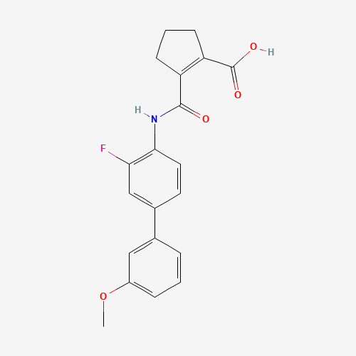 2-[[2-fluoro-4-(3-methoxyphenyl)phenyl]carbamoyl]cyclopentene-1-carboxylic acid (CAS: 717824-30-1) - Related Chemical Product