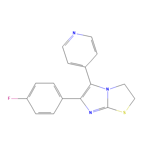 6-(4-fluorophenyl)-5-pyridin-4-yl-2,3-dihydroimidazo[2,1-b][1,3]thiazole (CAS: 72873-74-6) - Related Chemical Product