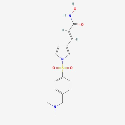 (E)-3-[1-[4-[(dimethylamino)methyl]phenyl]sulfonylpyrrol-3-yl]-N-hydroxyprop-2-enamide (CAS: 864814-88-0) - Related Chemical Product