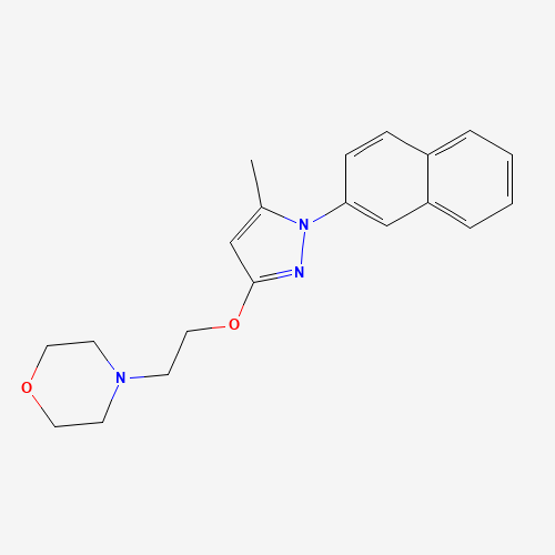 4-[2-(5-methyl-1-naphthalen-2-ylpyrazol-3-yl)oxyethyl]morpholine (CAS: 878141-96-9) - Related Chemical Product
