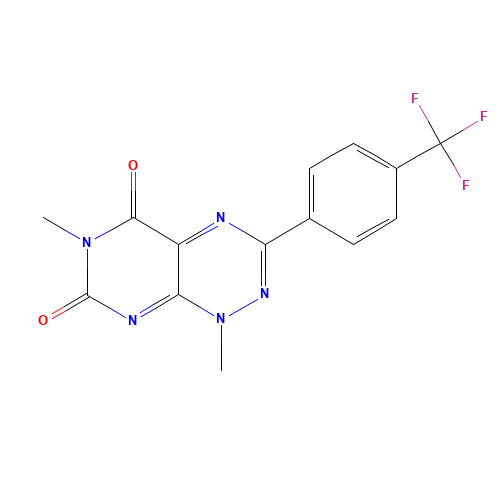 1,6-dimethyl-3-[4-(trifluoromethyl)phenyl]pyrimido[5,4-e][1,2,4]triazine-5,7-dione (CAS: 878419-78-4) - Related Chemical Product