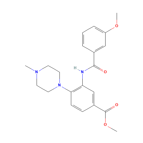 methyl 3-[(3-methoxybenzoyl)amino]-4-(4-methylpiperazin-1-yl)benzoate (CAS: 890190-22-4) - Related Chemical Product