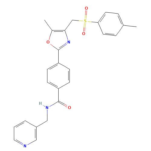 4-[5-methyl-4-[(4-methylphenyl)sulfonylmethyl]-1,3-oxazol-2-yl]-N-(pyridin-3-ylmethyl)benzamide (CAS: 894187-61-2) - Related Chemical Product