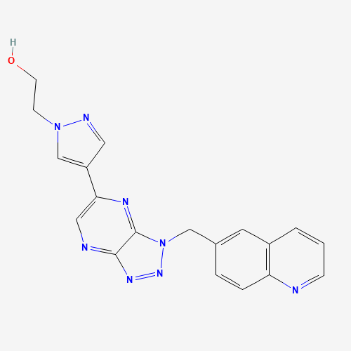 2-[4-[3-(quinolin-6-ylmethyl)triazolo[4,5-b]pyrazin-5-yl]pyrazol-1-yl]ethanol (CAS: 956905-27-4) - Related Chemical Product