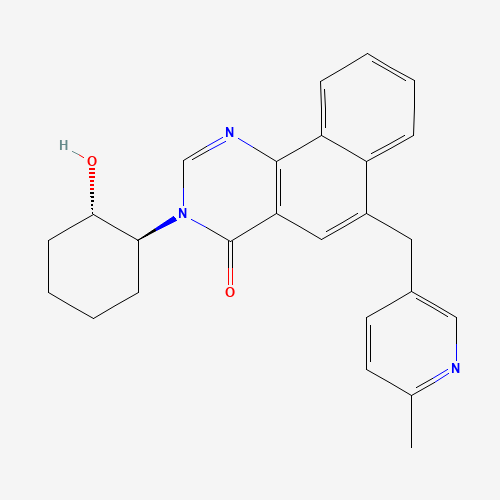 3-[(1S,2S)-2-hydroxycyclohexyl]-6-[(6-methylpyridin-3-yl)methyl]benzo[h]quinazolin-4-one (CAS: 1227923-29-6) - Related Chemical Product