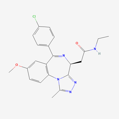 2-[(4S)-6-(4-chlorophenyl)-8-methoxy-1-methyl-4H-[1,2,4]triazolo[4,3-a][1,4]benzodiazepin-4-yl]-N-ethylacetamide (CAS: 1260907-17-2) - Related Chemical Product