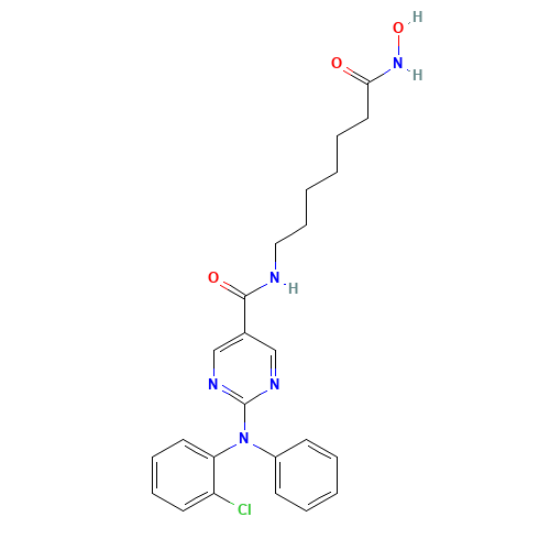 2-(N-(2-chlorophenyl)anilino)-N-[7-(hydroxyamino)-7-oxoheptyl]pyrimidine-5-carboxamide (CAS: 1316215-12-9) - Related Chemical Product