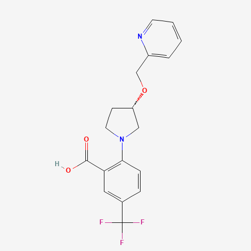 2-[(3S)-3-(pyridin-2-ylmethoxy)pyrrolidin-1-yl]-5-(trifluoromethyl)benzoic acid (CAS: 1515856-92-4) - Related Chemical Product