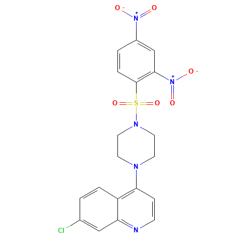 7-chloro-4-[4-(2,4-dinitrophenyl)sulfonylpiperazin-1-yl]quinoline (CAS: 1624602-30-7) - Related Chemical Product