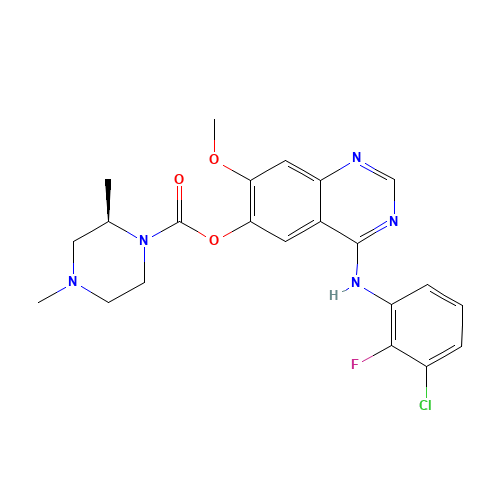 [4-(3-chloro-2-fluoroanilino)-7-methoxyquinazolin-6-yl] (2R)-2,4-dimethylpiperazine-1-carboxylate (CAS: 1626387-80-1) - Related Chemical Product