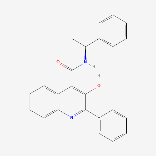 3-hydroxy-2-phenyl-N-[(1S)-1-phenylpropyl]quinoline-4-carboxamide (CAS: 174636-32-9) - Related Chemical Product