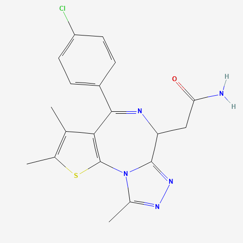 2-(4-(4-chlorophenyl)-2,3,9-trimethyl-6H-thieno[3,2-f][1,2,4]triazolo[4,3-a][1,4]diazepin-6-yl)acetamide (CAS: 202591-23-9) - Related Chemical Product