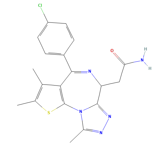 2-(4-(4-chlorophenyl)-2,3,9-trimethyl-6H-thieno[3,2-f][1,2,4]triazolo[4,3-a][1,4]diazepin-6-yl)acetamide (CAS: 202591-23-9) - Related Chemical Product