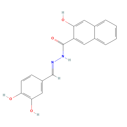 3-hydroxy-N'-[(E)-(3-hydroxy-4-oxocyclohexa-2,5-dien-1-ylidene)methyl]naphthalene-2-carbohydrazide (CAS: 304448-55-3) - Related Chemical Product