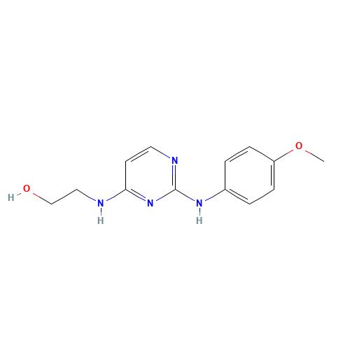 2-[[2-(4-methoxyanilino)pyrimidin-4-yl]amino]ethanol;hydrochloride (CAS: 671225-39-1) - Related Chemical Product