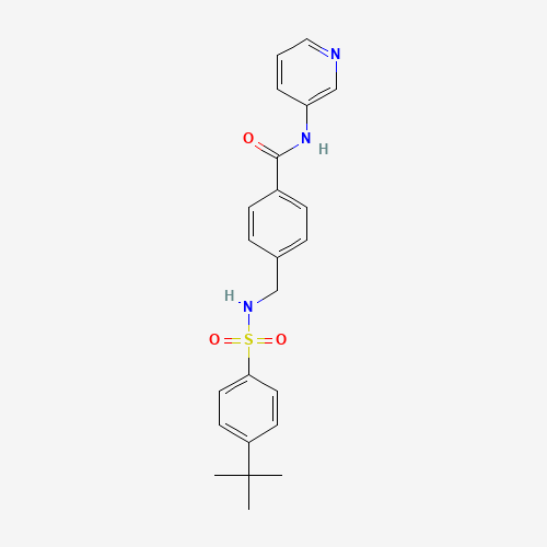 4-[[(4-tert-butylphenyl)sulfonylamino]methyl]-N-pyridin-3-ylbenzamide (CAS: 724741-75-7) - Related Chemical Product