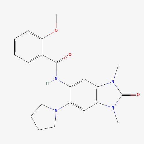 N-(1,3-dimethyl-2-oxo-6-pyrrolidin-1-ylbenzimidazol-5-yl)-2-methoxybenzamide (CAS: 900305-37-5) - Related Chemical Product