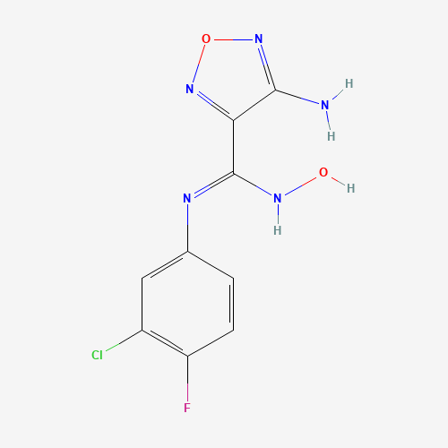 (4E)-4-[(3-chloro-4-fluoroanilino)-nitrosomethylidene]-1,2,5-oxadiazol-3-amine (CAS: 914471-09-3) - Related Chemical Product