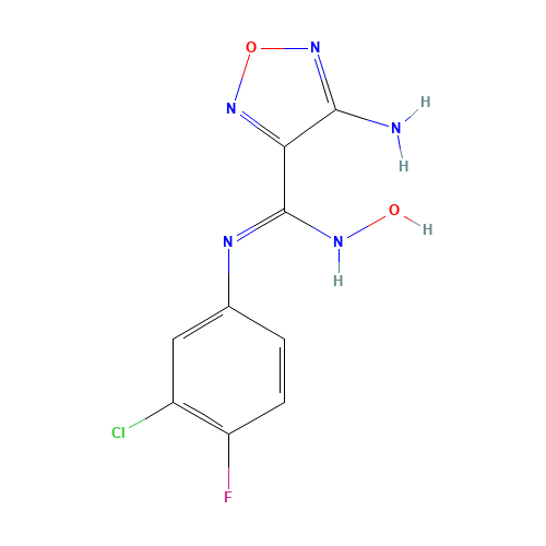 (4E)-4-[(3-chloro-4-fluoroanilino)-nitrosomethylidene]-1,2,5-oxadiazol-3-amine (CAS: 914471-09-3) - Related Chemical Product