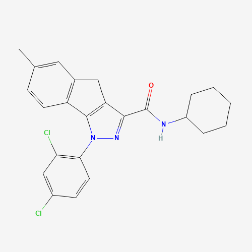 N-cyclohexyl-1-(2,4-dichlorophenyl)-6-methyl-4H-indeno[1,2-c]pyrazole-3-carboxamide (CAS: 919077-81-9) - Related Chemical Product