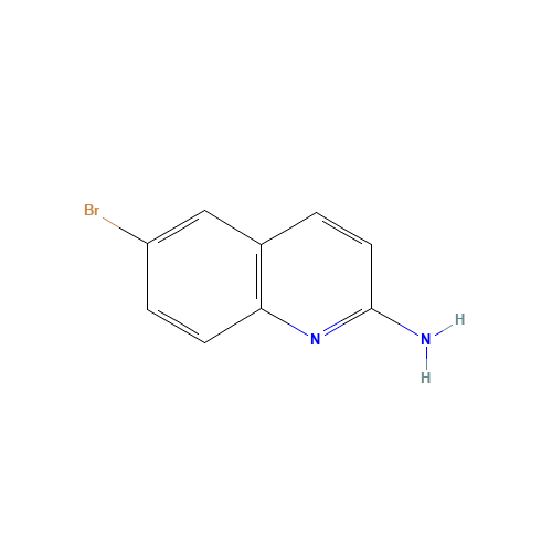 6-bromoquinolin-2-amine (CAS: 791626-58-9) - Chemical Structure and Molecular Formula 